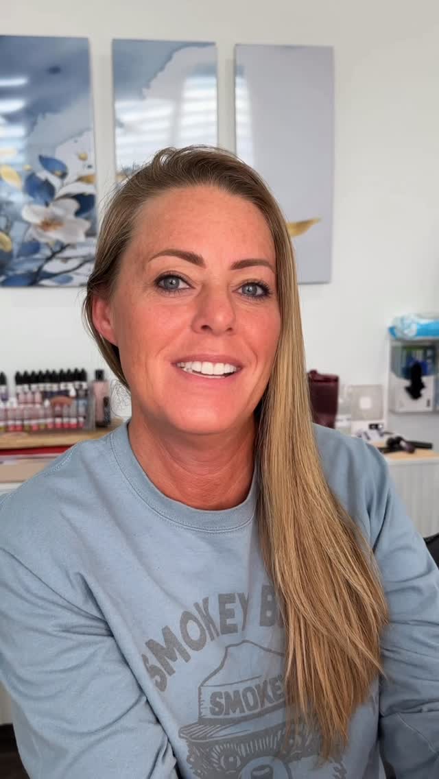 Permanent makeup client feeling confident after treatment