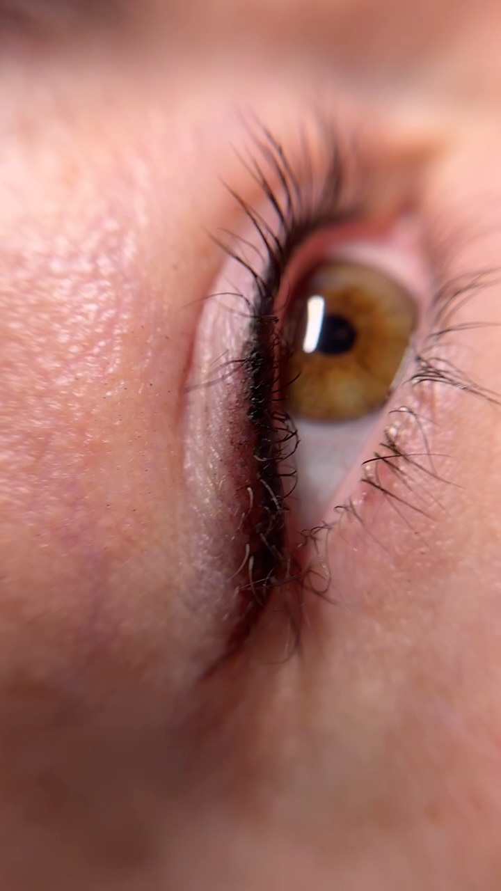Permanent eyeliner result
